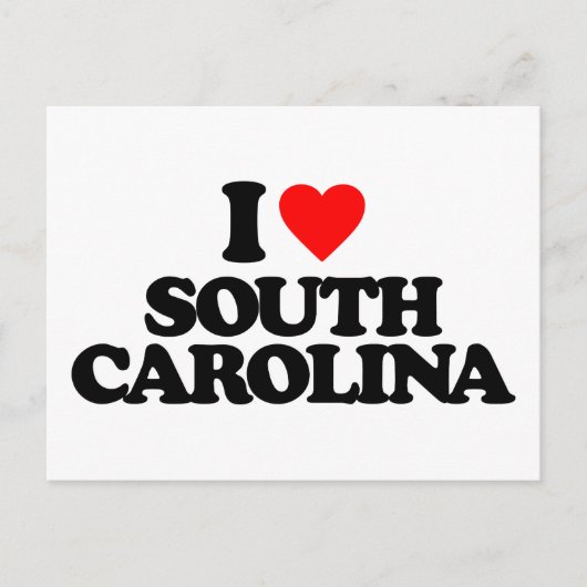 IK HOOP VAN ZUID CAROLINA BRIEFKAART (Voorkant)