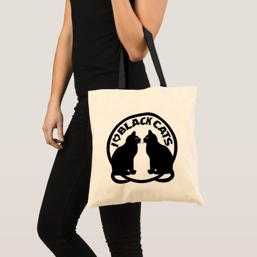 IK HOOP VAN ZWARTE KATTEN TOTE BAG (Voorkant (product))
