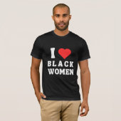 IK HOOP VAN ZWARTE VROUWEN T-SHIRT (Voorkant volledig)