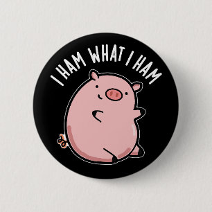 Ik hoop wat ik noem Funny Pig Donk BG Ronde Button 5,7 Cm