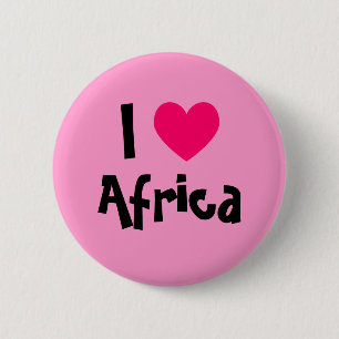 Ik hoor Afrika Ronde Button 5,7 Cm