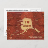 Ik hoor Alaska op de binnenste boog Briefkaart (Voorkant / Achterkant)