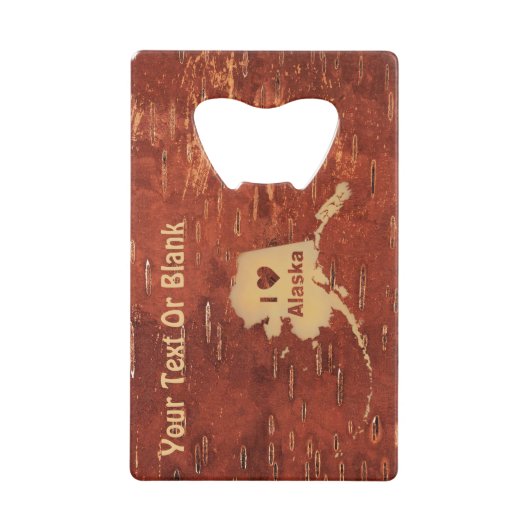 Ik hoor Alaska op de binnenste boog Creditkaart Flessenopener (Voorkant)