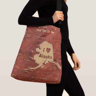 Ik hoor Alaska op de binnenste boog Crossbody Tas