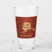 Ik hoor Alaska op de binnenste boog Glas (Voorkant)