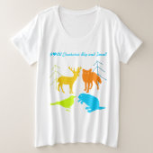 Ik hoor alle creaties groot en klein grote maat t-shirt (Design voorkant)