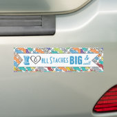 Ik hoor alle grote en kleine trappen bumpersticker (Op auto)