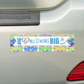 Ik hoor alle grote en kleine trappen bumpersticker (Op auto)
