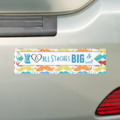 Ik hoor alle grote en kleine trappen bumpersticker (Op auto)