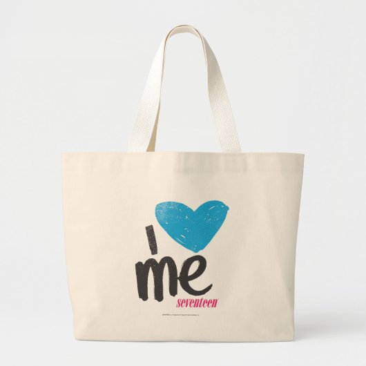 Ik hoor Aqua Grote Tote Bag (Voorkant)