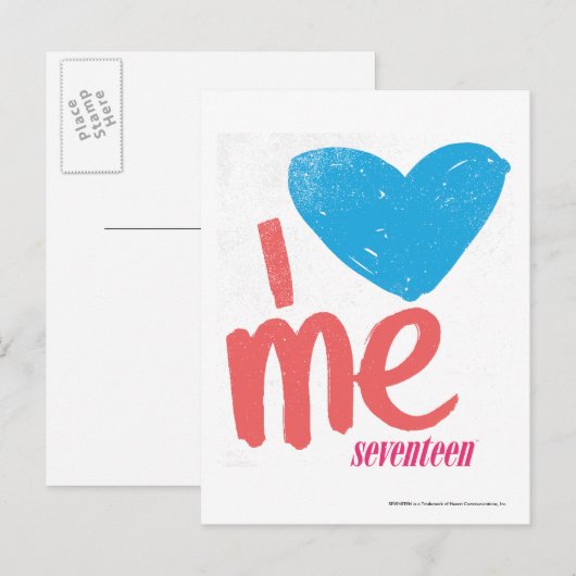 Ik hoor Aqua/Roze Briefkaart (Voorkant / Achterkant)