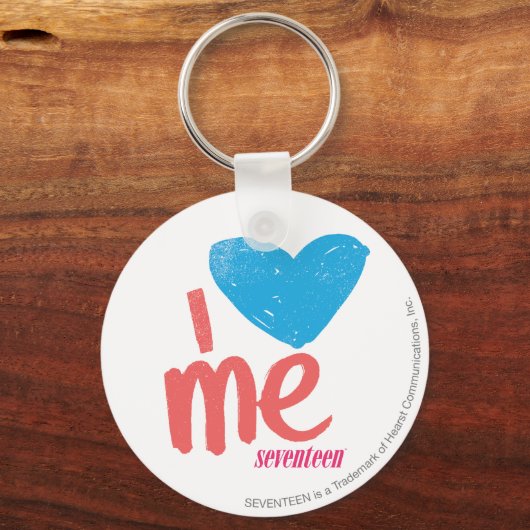 Ik hoor Aqua/Roze Sleutelhanger (Voorkant)