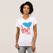 Ik hoor Aqua-Roze T-shirt (Voorkant volledig)