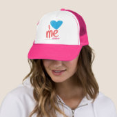 Ik hoor Aqua/Roze Trucker Pet (In situ)