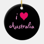 Ik hoor Australië Keramisch Ornament (Achterkant)