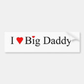 Ik hoor Big papa Bumpersticker (Voorkant)