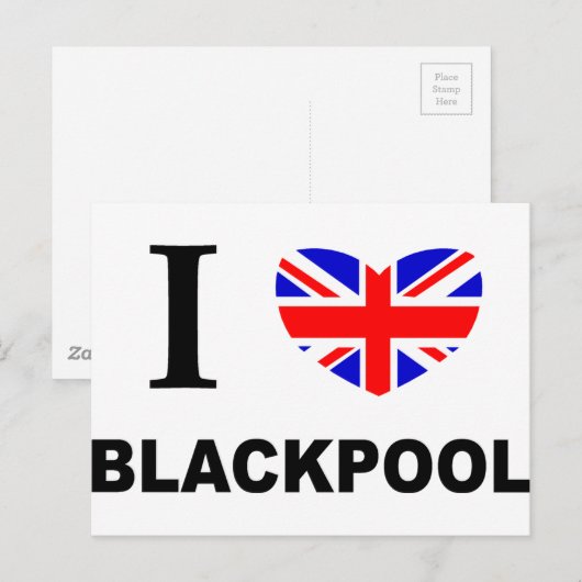 Ik hoor Blackpool. Briefkaart (Voorkant / Achterkant)