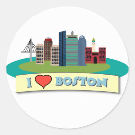 Ik hoor Boston Ronde Sticker