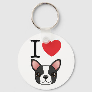 Ik hoor Boston Terriers Sleutelhanger