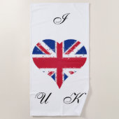 Ik hoor Britse Engelse vlag Strandlaken (Voorkant)