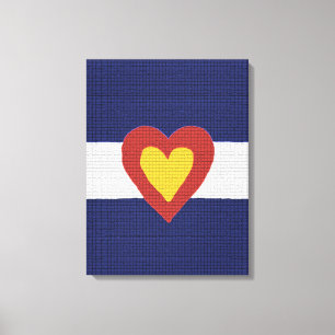 Ik hoor Colorado Flag Canvas Wall Art Afdruk
