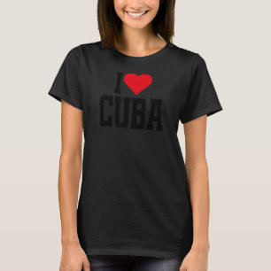 Ik hoor Cuba met een rood hart Ik hou van Cuba 1 T-shirt