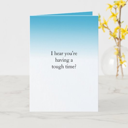 Ik hoor dat je het moeilijk hebt... kaart (Gele Bloem)