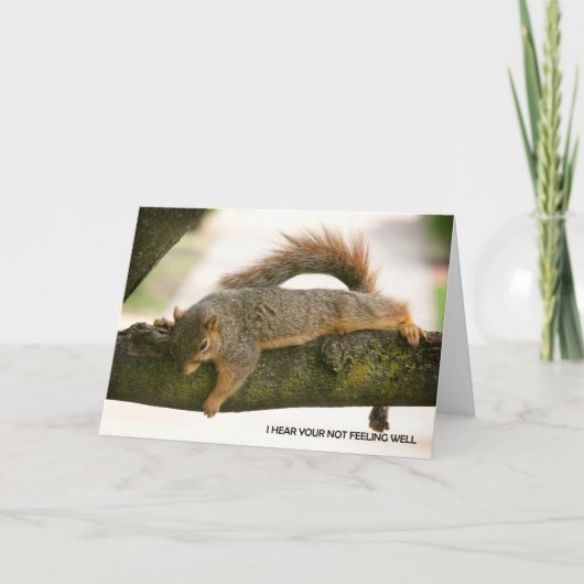 Ik hoor dat je je niet goed voelt kaart (Voorkant)