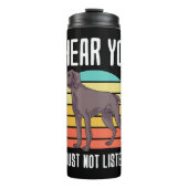 Ik hoor dat je Weimaraner niet luistert Thermosbeker (Voorkant)