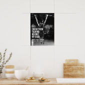 Ik hoor dat ze achter mijn rug praten - fitness poster (Keuken)