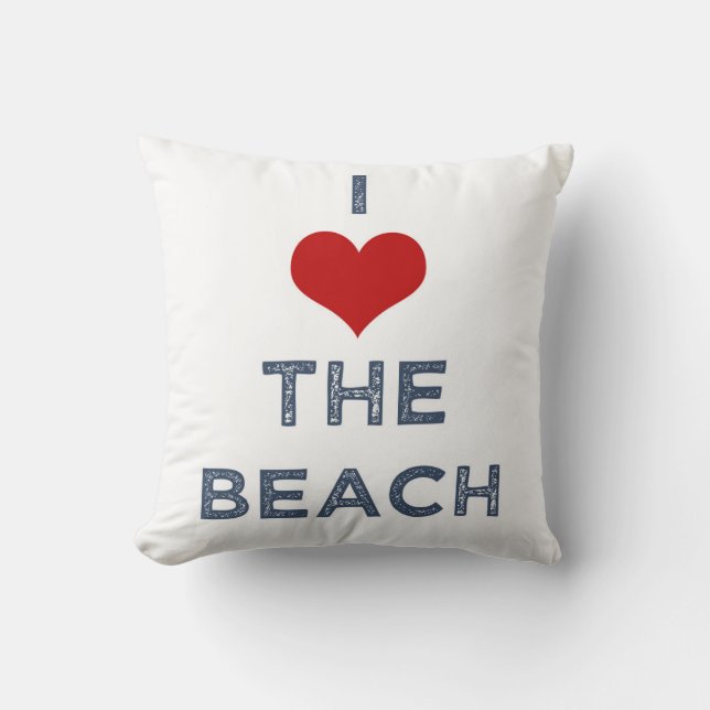 Ik hoor de Beach Pillow Kussen (Voorkant)