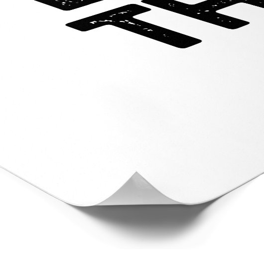 Ik hoor de Bowling Thunder Funny Sports Pun Poster (Hoek)