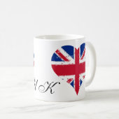 Ik hoor de Britse vlag Koffiemok (Voorkant rechts)
