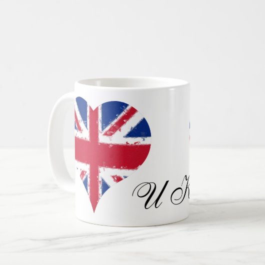 Ik hoor de Britse vlag Koffiemok (Voorkant links)