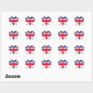 Ik hoor de Britse vlag Vierkante Sticker
