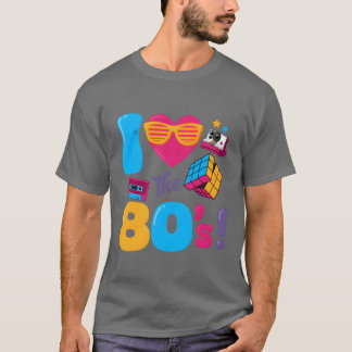 Ik hoor de jaren 80 Klassieke 80s Retro Vintage 19 T-shirt