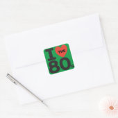 Ik hoor de klassieke groene Sticker van 80. (Envelop)