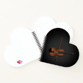 Ik hoor de Violin Charming klassieke Music Black Notitieboek (Binnen)