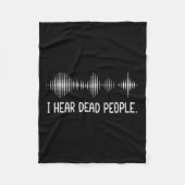 Ik hoor dode mensen spookjagen op paranormale EVP  Fleece Deken (Voorkant)