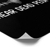 Ik hoor dode mensen spookjagen op paranormale EVP  Poster (Hoek)