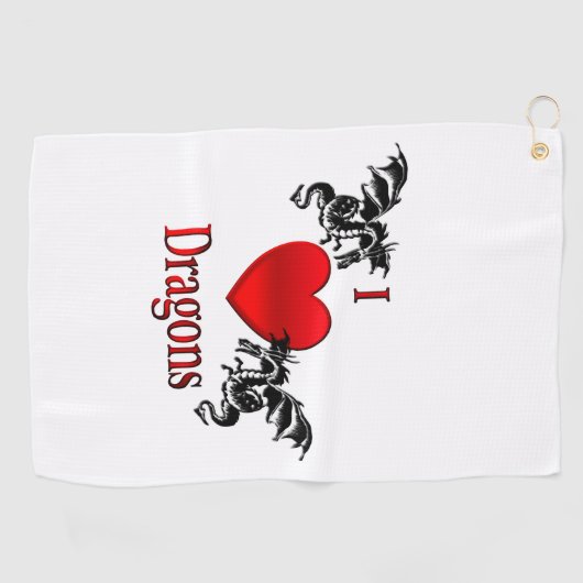 Ik hoor Dragons persoonlijk Golfhanddoek (Horizontaal)