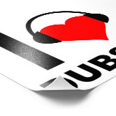 Ik hoor Dubstep Funny Poster (Hoek)