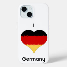Ik hoor Duitse vlag iPhone 15 Case