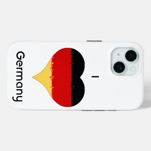 Ik hoor Duitse vlag Case-Mate iPhone Case (Achterkant (horizontaal))
