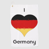Ik hoor Duitse vlag Golfhanddoek (Voorkant)