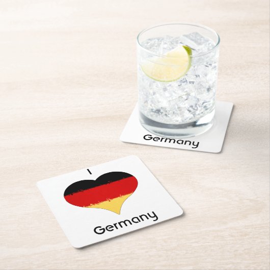 Ik hoor Duitse vlag Kartonnen Onderzetters (Insitu)