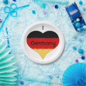 Ik hoor Duitse vlag Papieren Bordje (Feest)