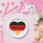 Ik hoor Duitse vlag Papieren Bordje (Feest)