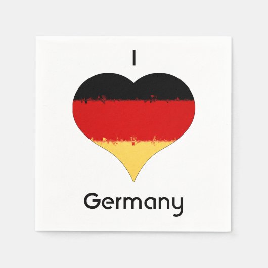 Ik hoor Duitse vlag Servet (Voorkant)