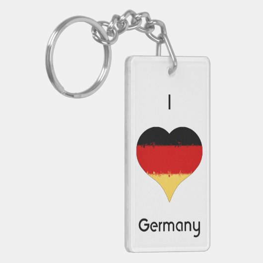Ik hoor Duitse vlag Sleutelhanger (Voorkant Links)